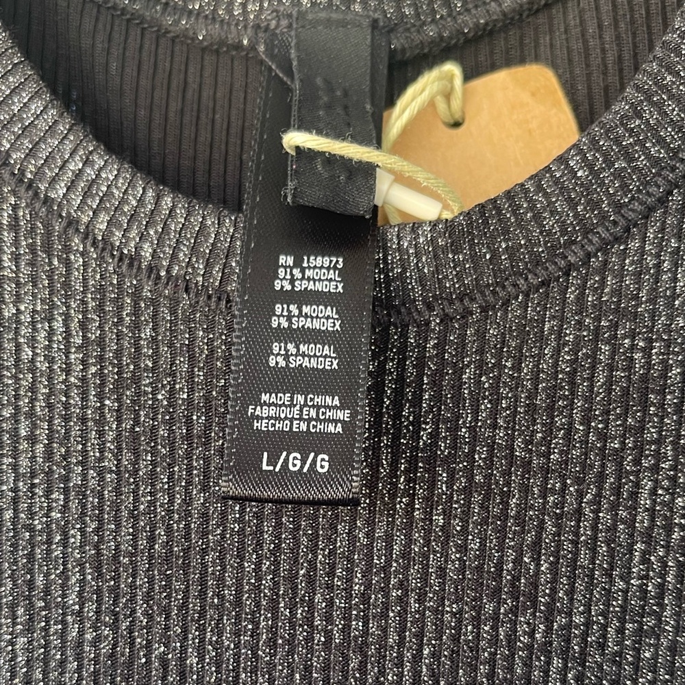 Elegant Black Ribbed Dress